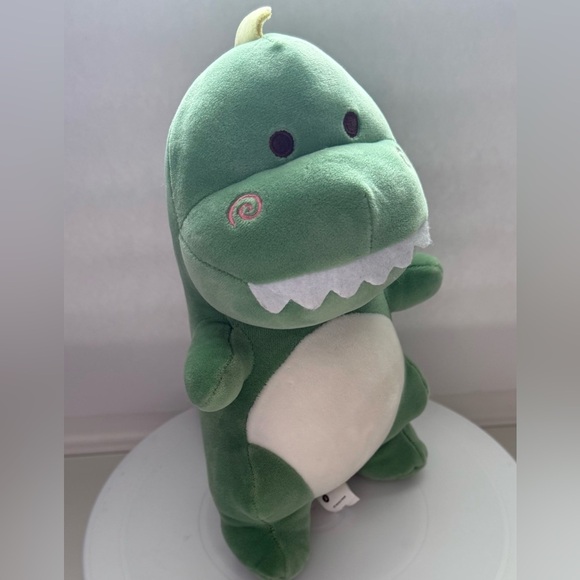 11” Green Dinosaur Plush Toy - Picture 2 of 12